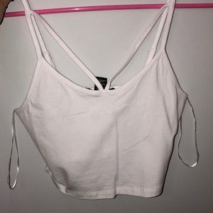 F21 White Crop Top/Bralette